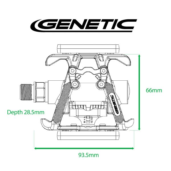 Genetic Schizo Pedal Dimensions